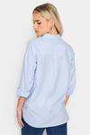 Полосатая рубашка оверсайз Pixiegirl Petite, синий - фото 2