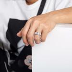 Титановое стальное кольцо Unisex Cooraree - фото 6