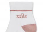 Носки Nike Logo Women's Quarter Ankle Socks - 3 Pack, White/Blush - фото 4