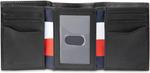 Мужской кошелек Tommy Hilfiger Trifold, Black Emboss Stripe - фото 4