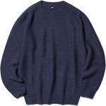 Трикотажная футболка мужская тёмно-синяя UNIQLO - фото