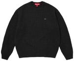 Свитер Supreme Small Box Waffle, черный - фото