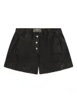 Шорты с логотипом GANNI, черный - фото