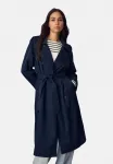 Струящийся тренчкот Stradivarius, Dark Blue - фото