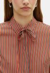 Блуза The Kooples Button-down blouse, Dark Navy Fire Red/Blue - фото 4