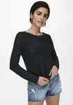 Only вязаный свитер "ONLGEENA XO L/S PULLOVER KNT NOOS", синий - фото