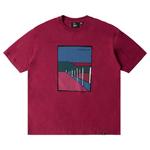 Футболка Parra Beach Parking T-Shirt, Raspberry - фото