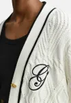 Кардиган varsity с косами Gant, Eggshell - фото 4