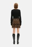 Юбка The Kooples A-line skirt, Leopard/Brown - фото 3