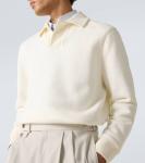 Хлопковый поло свитер Dunhill, Ivory - фото 5