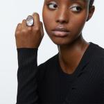 Кольцо с кристаллами Harmonia Swarovski, серебро - фото 6