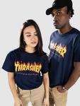 Футболка Thrasher Flame T-Shirt, navy - фото 6