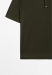Поло Massimo Dutti SHORT SLEEVE POLO COLLAR, Khaki - фото 8
