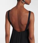 Палермо макси-платье с бахромой Taller Marmo, черный - фото 5