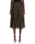 Юбка миди с узором «пейсли» Michael Kors, зеленый - фото 3