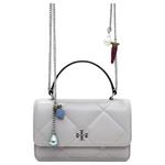 TORY BURCH Кожаная мини-сумка Women's Gray - фото