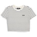 Nerdy Женский топ кроп кремовый - фото