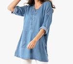 Туника Heatwave средней степени стирки Stella Carakasi, цвет medium wash - фото 2