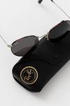 Солнцезащитные очки ROUND METAL Ray-Ban, коричневый - фото 4