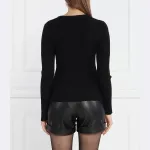 Свитер обычного кроя Silvian Heach, черный - фото 3