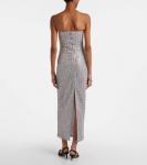 Вечернее платье с декоративной сеткой Rotate, Alloy - фото 3