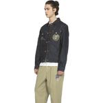 Джинсовая куртка мужская темно-синяя Evisu, темно-синий - фото 5