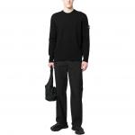 Logo Patch Crewneck Jumper STONE ISLAND, черный - фото 4