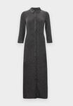 Платье YAS YASSAVANNA 3/4 GLITTER LONG DRESS, Black/Silver Coloured/Black - фото 5