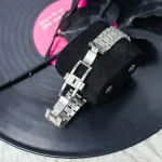 CASIO Часы Men Liquid Crystal/Analog Dual Display Series Red Watch, Red Silver Wave Silver Scale-Silver Full Diamond - фото 8