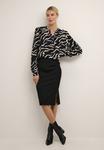Блузка Kaffe Kasomia, черный/зебра - фото 2