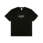 Футболка с принтом логотипа A Bathing APE Aape, черный - фото