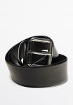 Ремень Massimo Dutti WITH SQUARE BUCKLE, Black - фото 2