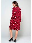 Alba Moda Платье с графическим рисунком красного цвета - фото 3