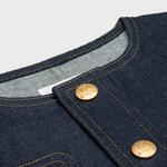 Джинсовая куртка женская синяя Celine - фото 3