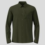 Рубашка Odlo Hyper Contrast с длинным рукавом цвета хаки - фото 6