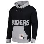 Мужской черный пуловер с капюшоном Mitchell & Ness Las Vegas Raiders Big Face 5.0 - фото 2