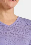 Джемпер leichter mit ajourmuster Goldner, Lilac - фото 4
