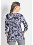 Блузка GOLDNER, цвет marine/gemustert - фото 3