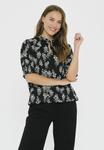 Блуза Saint Tropez Blouse, Black Flower Lane/Black - фото
