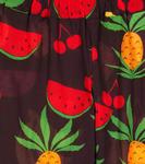 Расклешенные брюки Fruits из хлопка Mini Rodini, коричневый - фото 2