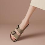 Шлепанцы женские Boerdiqi, хаки - фото 9