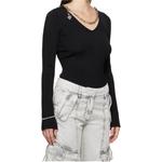 Свитер женский черный Acne Studios - фото 4