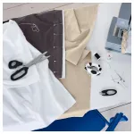 Нарезанная ткань, белая, 150х300 см, DITTE IKEA - фото