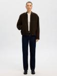 Reign Lano Wool Blend Bomber Jacket Selected, Brown - фото 2