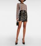 Жаккардовый свитер со змеиным эффектом Balmain, мультиколор - фото 2