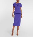 Топ из крепа Cassiopeia SAFIYAA, синий - фото 2