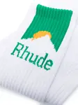 Носки с логотипом Mountain Rhude, белый - фото 2
