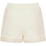 Шорты Moncler из твила с нашивкой-логотипом, белые - фото 3