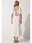 Длинное платье Happiness Istanbul, белый - фото 2