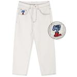 Джинсы унисекс MIND ERROR, Белый - фото